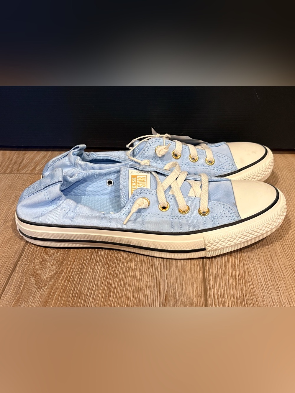 Converse Light Blue Low-Top Canvas Sneakers - Picture 12 of 13